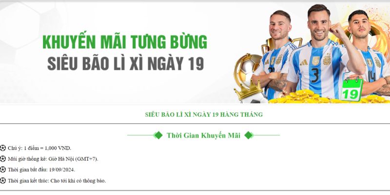 Lì xì đặc biệt lên đến 4,500,000 đồng